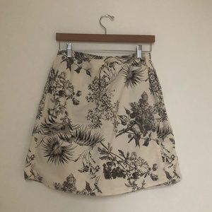▪️vintage brown printed skort▪️skirt reformation